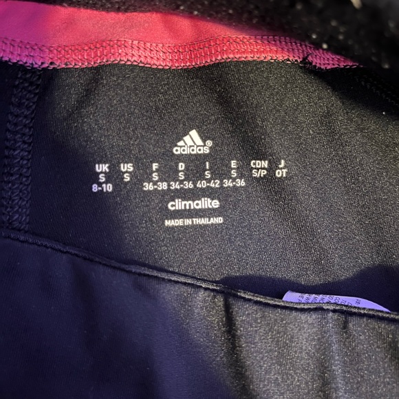adidas black and pink leggings size small - Picture 3 of 5